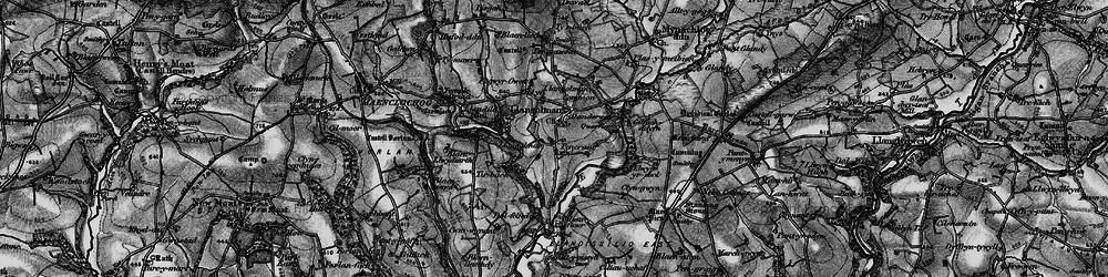 Old map of Llangolman in 1898