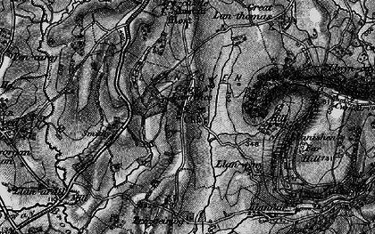 Old map of Llangovan in 1897
