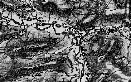 Old map of Llangurig in 1899