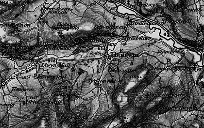 Old map of Afon Medrad in 1898