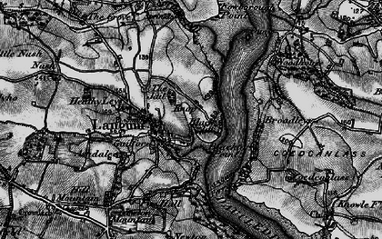 Old map of Llangwm in 1898