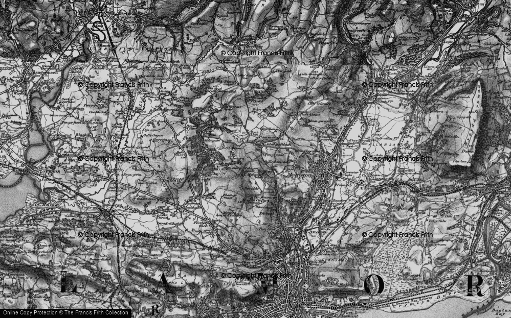 Old Map of Llangyfelach, 1897 in 1897