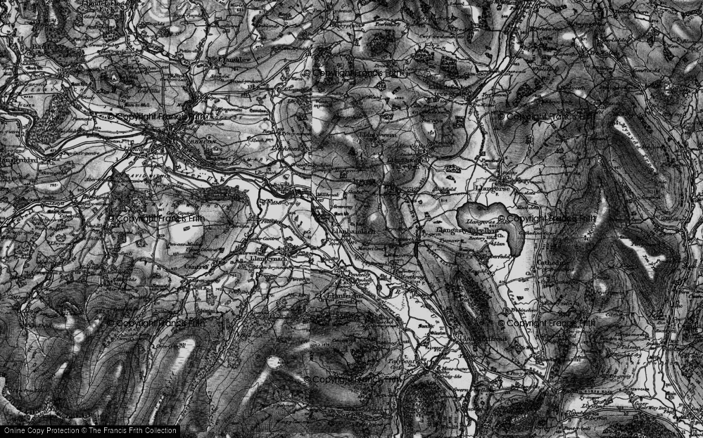 Old Map of Historic Map covering Greenway in 1896