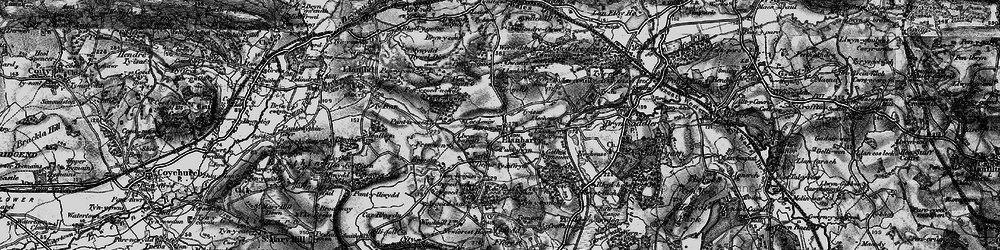 Old map of Llanharry in 1897