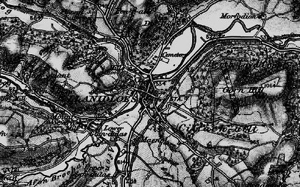 Old map of Berth-lwyd Coppice in 1899