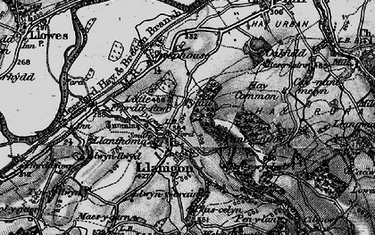 Old map of Llanigon in 1896
