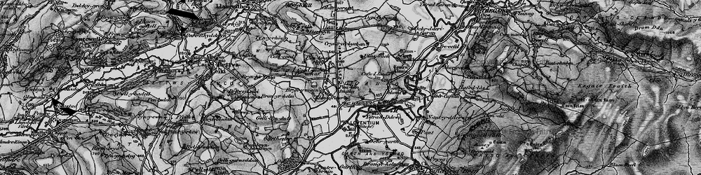 Old map of Bremia (Roman Fort) in 1898