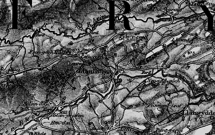 Old map of Llanllugan in 1899