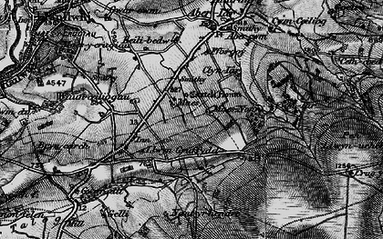 Old map of Llanllwni in 1898