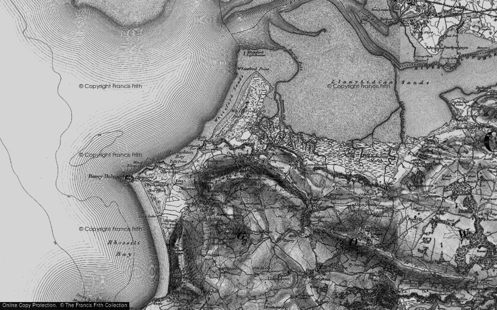 Old Map of Historic Map covering Broughton Bay in 1896