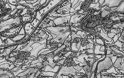 Old map of Llanmerewig in 1899
