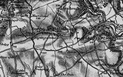 Old map of Llanmihangel in 1897