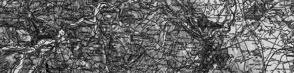 Old map of Llannefydd in 1897