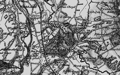 Old map of Llannerch Hall in 1897