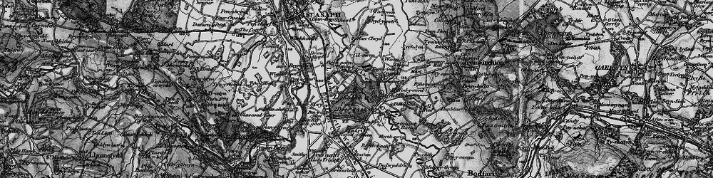 Old map of Llannerch Hall in 1897