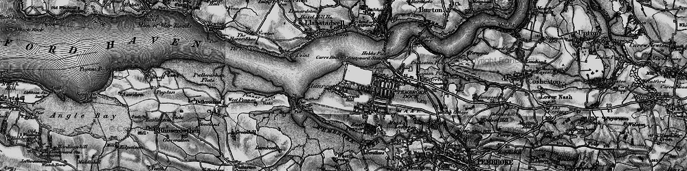Old map of Llanreath in 1898