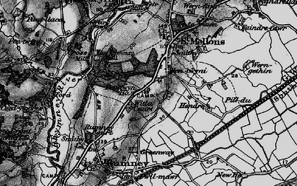 Old map of Llanrumney in 1898