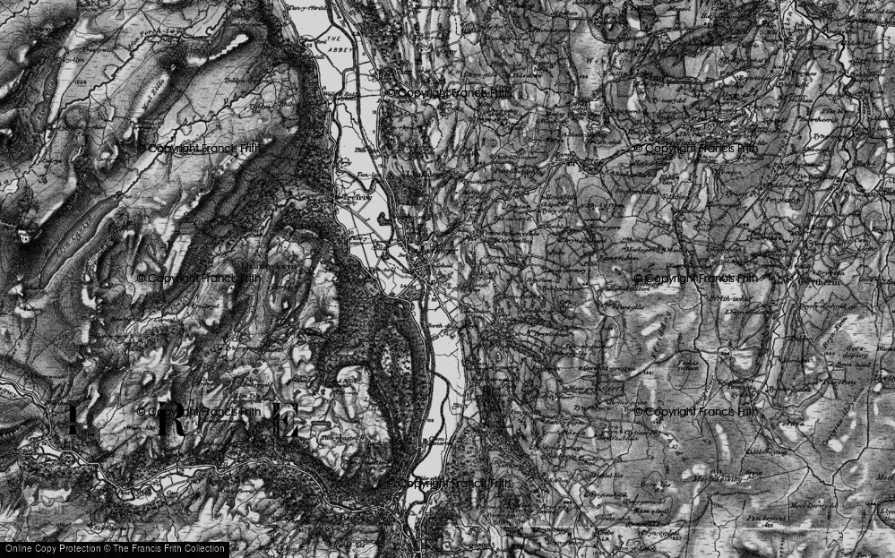 Old Map of Llanrwst, 1899 in 1899