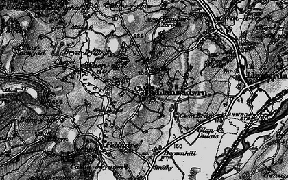 Old map of Aberdeunant in 1898