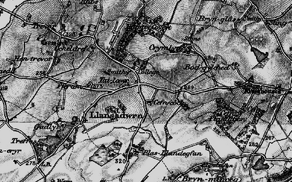 Old map of Llansadwrn in 1899