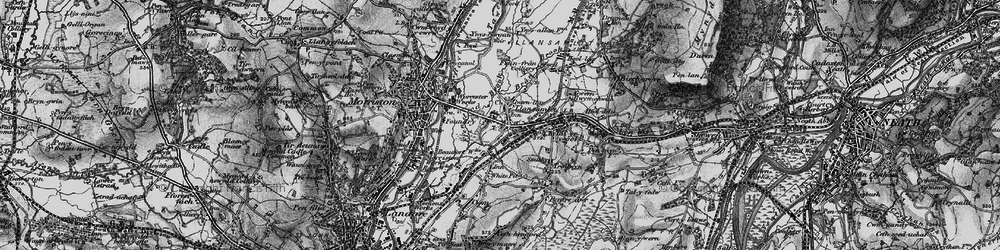Old map of Llansamlet in 1897