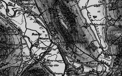 Old map of Llansantffraed in 1897