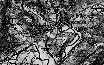 Old map of Llansantffraed-Cwmdeuddwr in 1898
