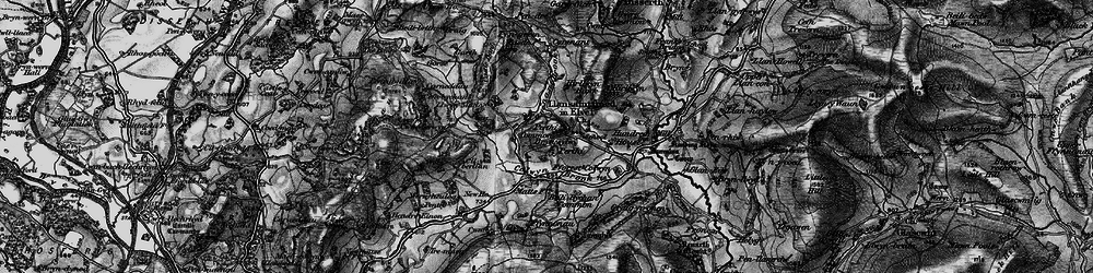 Old map of Llansantffraed-in-Elwel in 1898