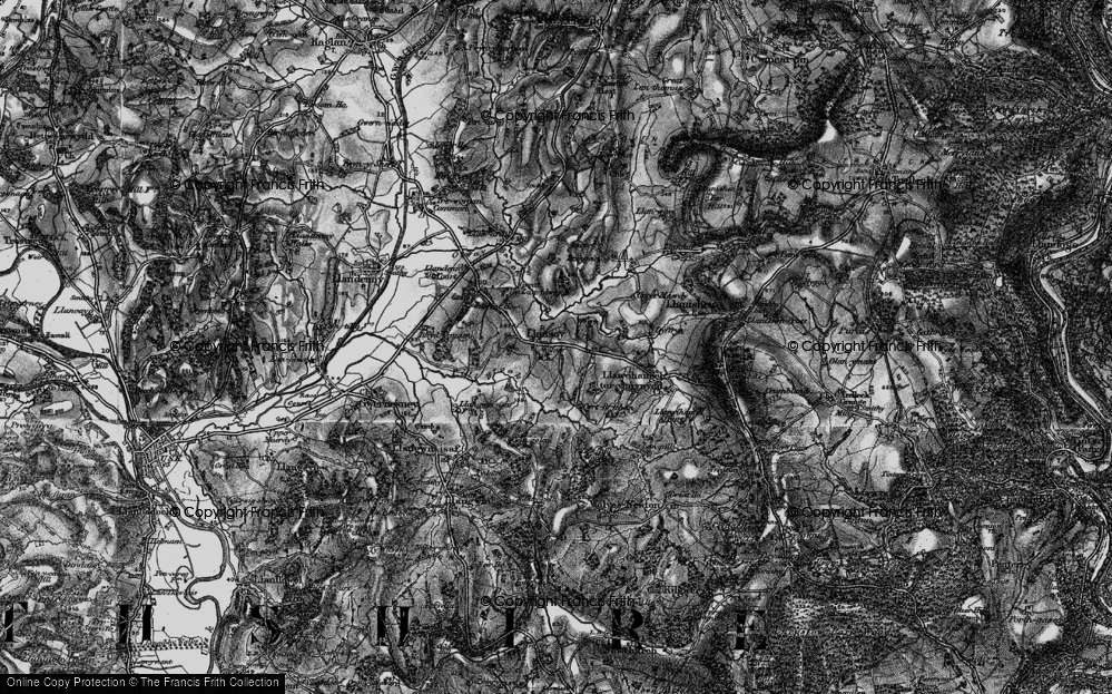 Old Map of Llansoy, 1897 in 1897