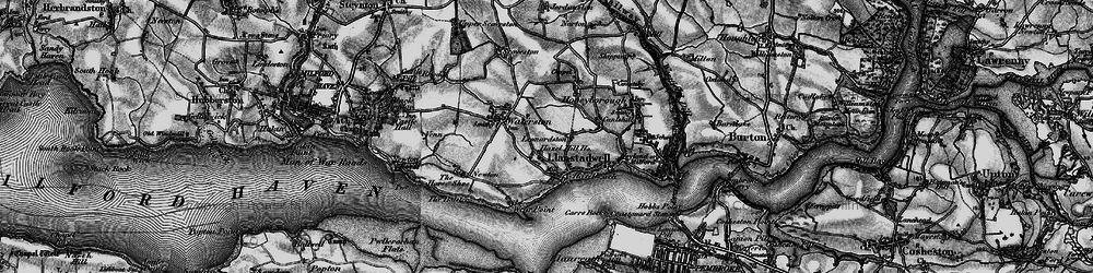 Old map of Llanstadwell in 1898