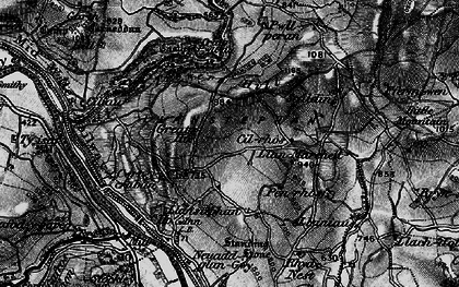 Old map of Llanstephan in 1896