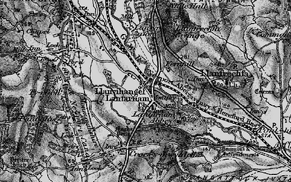 Old map of Llantarnam in 1897
