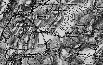 Old map of Llantrisant in 1899