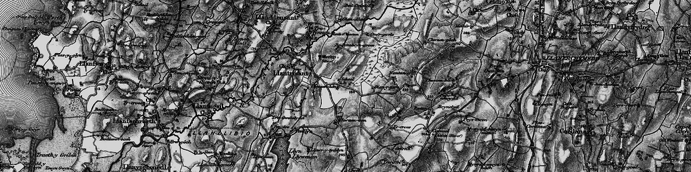 Old map of Bedd Branwen in 1899
