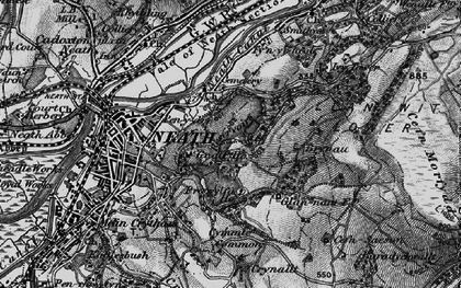 Old map of Llantwit in 1898