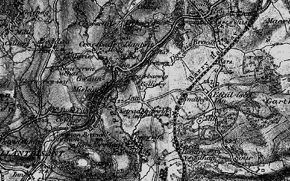 Old map of Ystrad Barwig Isaf in 1897