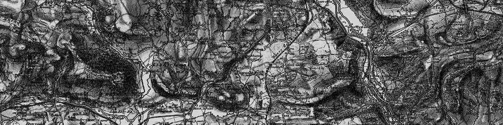 Old map of Ystrad Barwig Isaf in 1897