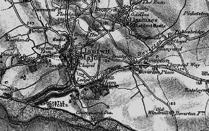 Old map of Llantwit Major in 1897
