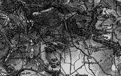 Old map of Llanvair-Discoed in 1897