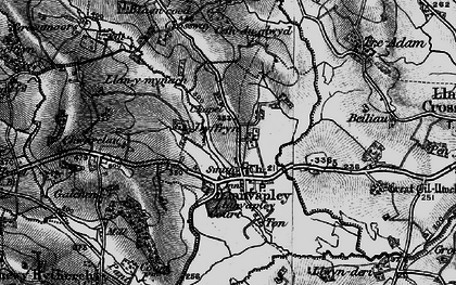Old map of Llanvapley in 1896