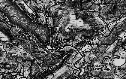 Old map of Afon y Dolau Gwynion in 1899