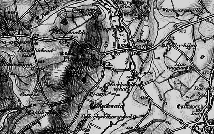 Old map of Abertegan in 1898