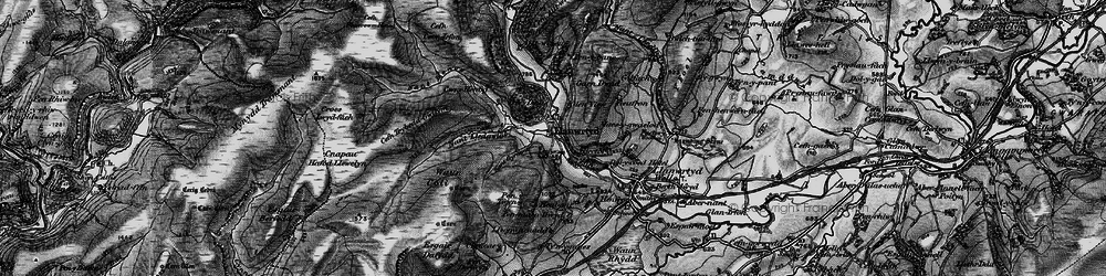 Old map of Llanwrtyd in 1898
