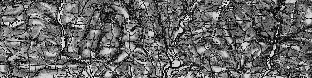 Old map of Afon Rhyd-y-bil in 1898