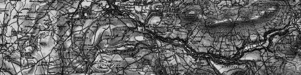 Old map of Afon Gwaun in 1898