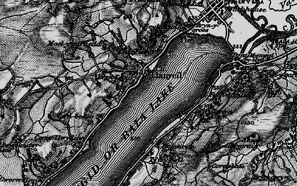 Old map of Bryntegid in 1898