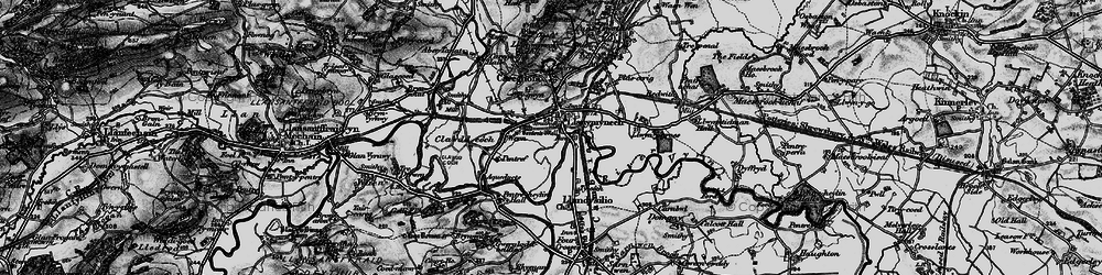 Old map of Llanymynech in 1897