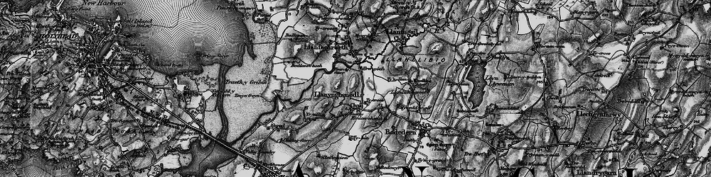 Old map of Ty Hen in 1899