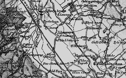 Old map of Bod-Ynys in 1897