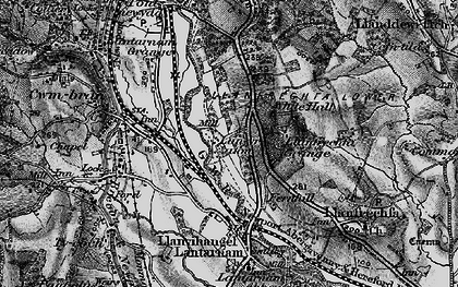 Old map of Llanyrafon in 1897